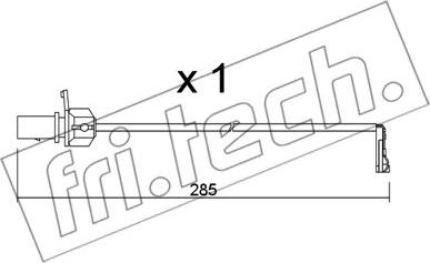 Fri.Tech. SU.345 - Warning Contact, brake pad wear car-mod.net