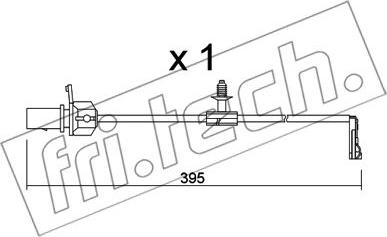 Fri.Tech. SU.346 - Warning Contact, brake pad wear car-mod.net