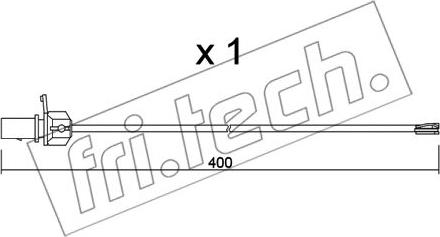 Fri.Tech. SU.347 - Warning Contact, brake pad wear car-mod.net