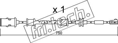 Fri.Tech. SU.319 - Warning Contact, brake pad wear car-mod.net