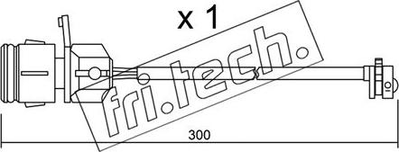 Fri.Tech. SU.249 - Warning Contact, brake pad wear car-mod.net