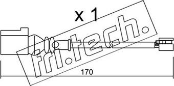 Fri.Tech. SU.289 - Warning Contact, brake pad wear car-mod.net