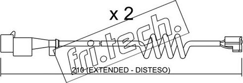 Fri.Tech. SU.226K - Warning Contact, brake pad wear car-mod.net