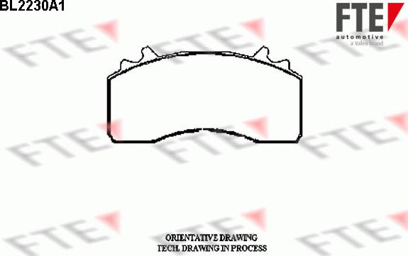 FTE 9500079 - Brake Pad Set, disc brake car-mod.net
