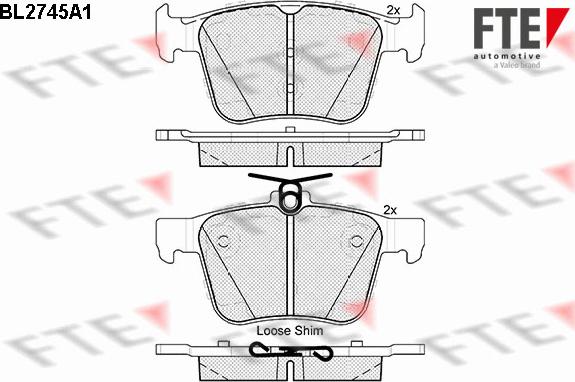 FTE 9010957 - Brake Pad Set, disc brake car-mod.net