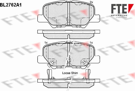 FTE 9010969 - Brake Pad Set, disc brake car-mod.net