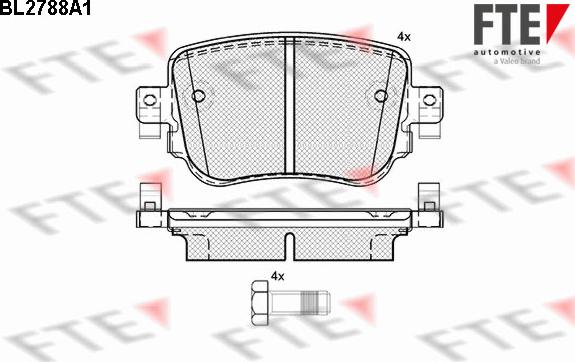 FTE BL2788A1 - Brake Pad Set, disc brake car-mod.net