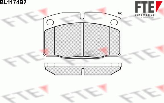 FTE 9010049 - Brake Pad Set, disc brake car-mod.net
