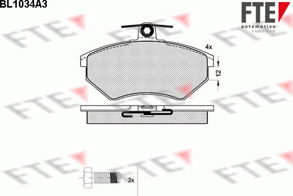 FTE 9010013 - Brake Pad Set, disc brake car-mod.net
