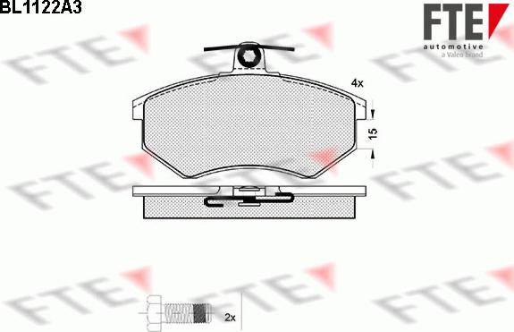 FTE 9010034 - Brake Pad Set, disc brake car-mod.net