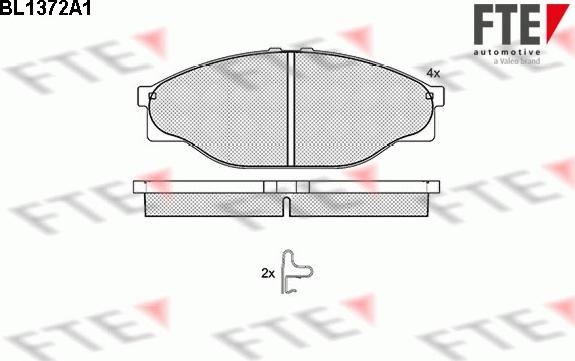 FTE BL1372A1 - Brake Pad Set, disc brake car-mod.net