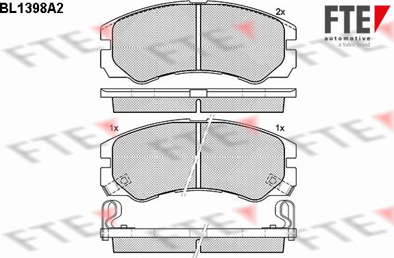FTE 9010170 - Brake Pad Set, disc brake car-mod.net