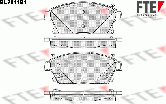 FTE 9010859 - Brake Pad Set, disc brake car-mod.net