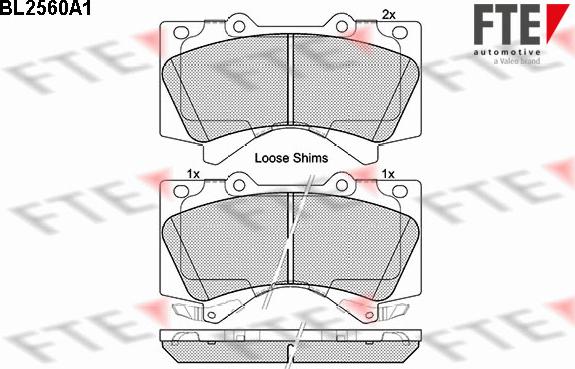 FTE 9010812 - Brake Pad Set, disc brake car-mod.net