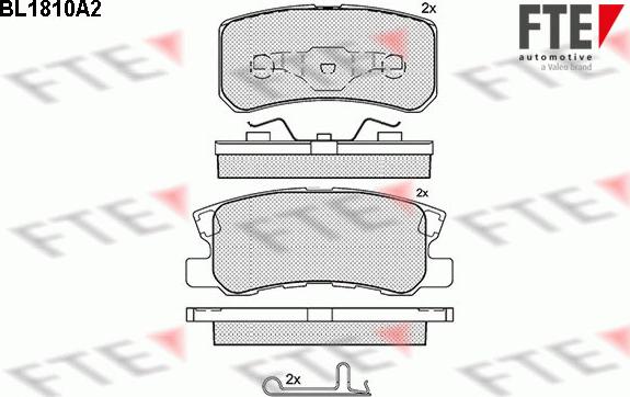 FTE 9010386 - Brake Pad Set, disc brake car-mod.net