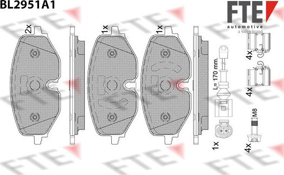 FTE 9011194 - Brake Pad Set, disc brake car-mod.net
