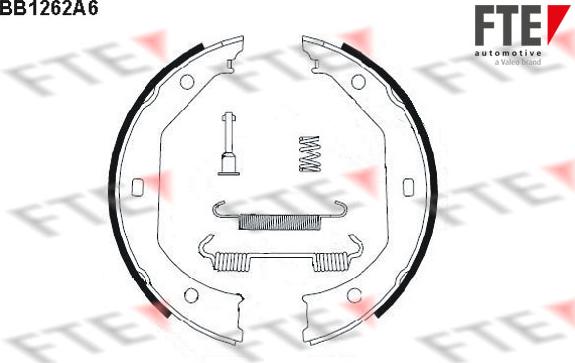 FTE 9100055 - Brake Shoe Set, parking brake car-mod.net