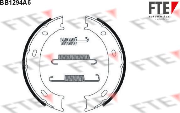 FTE 9100065 - Brake Shoe Set, parking brake car-mod.net