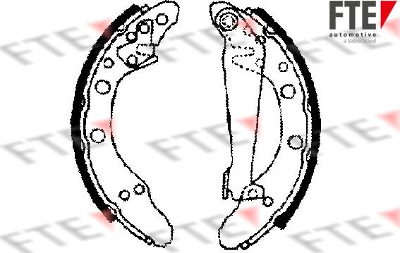 FTE 9100003 - Drum Brake Shoe Set car-mod.net