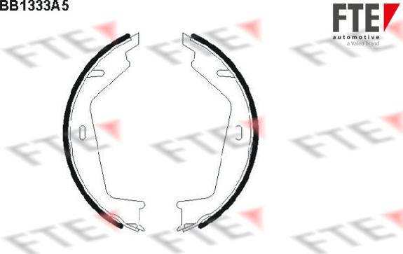 FTE 9100088 - Brake Shoe Set, parking brake car-mod.net