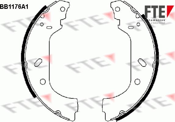 FTE 9100039 - Drum Brake Shoe Set car-mod.net