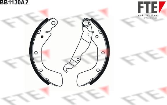 FTE BB1130A2 - Drum Brake Shoe Set car-mod.net