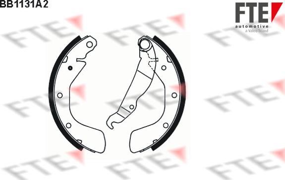 FTE 9100021 - Drum Brake Shoe Set car-mod.net