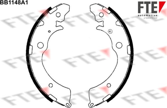 FTE BB1148A1 - Drum Brake Shoe Set car-mod.net