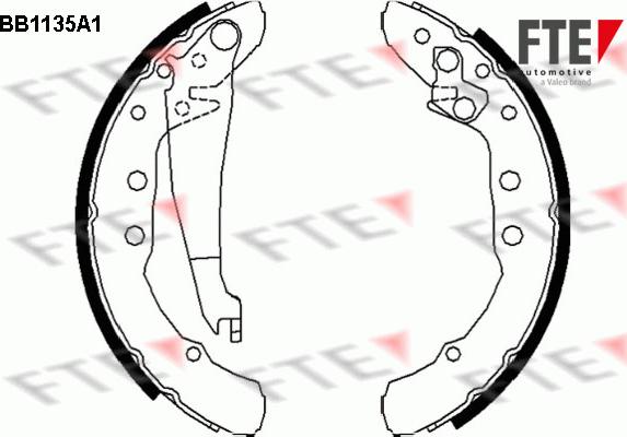FTE 9100023 - Drum Brake Shoe Set car-mod.net
