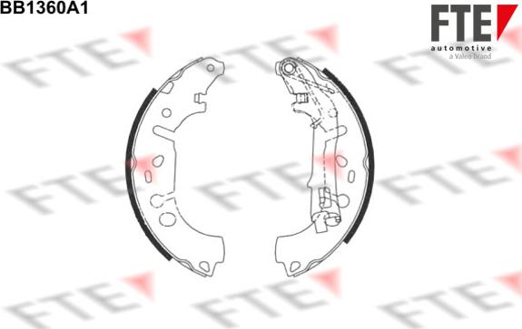 FTE 9100108 - Drum Brake Shoe Set car-mod.net