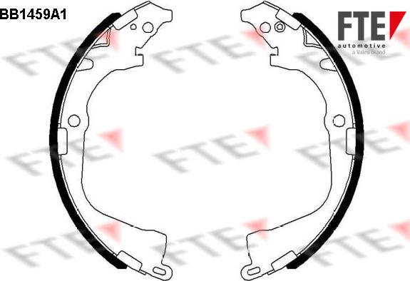 FTE 9100177 - Drum Brake Shoe Set car-mod.net