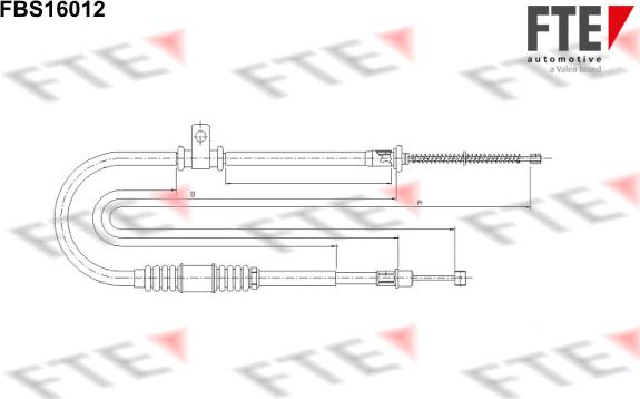 FTE 9250416 - Cable, parking brake car-mod.net