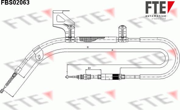 FTE 9250065 - Cable, parking brake car-mod.net