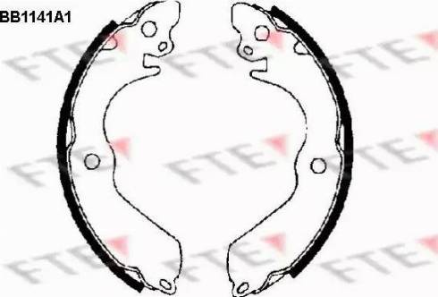 FTE BB1141A1 - Drum Brake Shoe Set car-mod.net