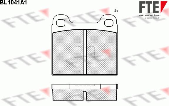 FTE BL1041A1 - Brake Pad Set, disc brake car-mod.net