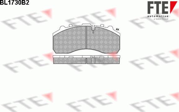 FTE BL1730B2 - Brake Pad Set, disc brake car-mod.net