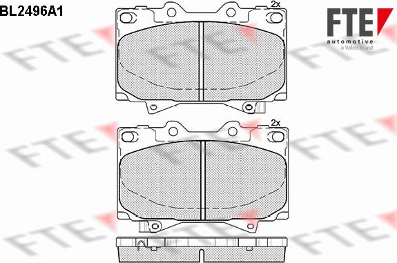 FTE BL2496A1 - Brake Pad Set, disc brake car-mod.net
