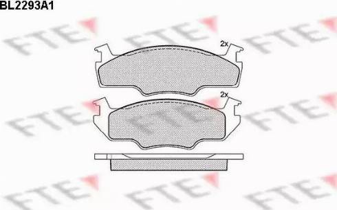 FTE BL2293A1 - Brake Pad Set, disc brake car-mod.net