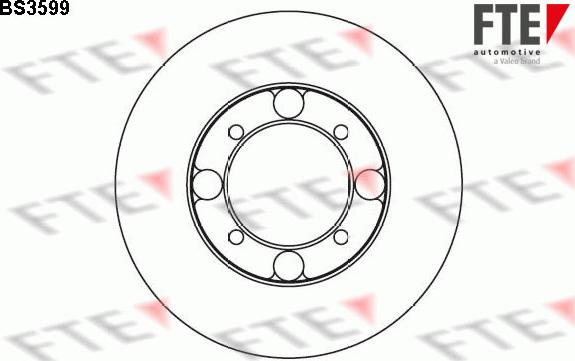 FTE BS3599 - Brake Disc car-mod.net