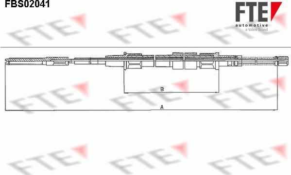 FTE FBS02041 - Cable, parking brake car-mod.net