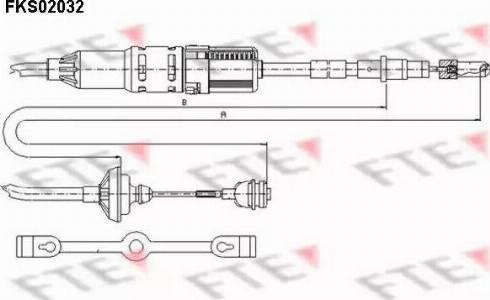 FTE FKS02032 - Clutch Cable car-mod.net