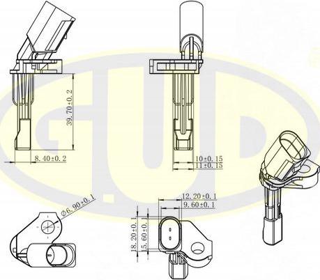 G.U.D. GABS01103 - ABS sensor, wheel speed car-mod.net