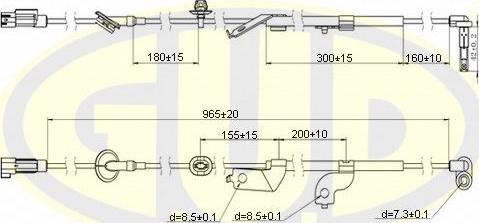 G.U.D. GABS02613 - ABS sensor, wheel speed car-mod.net