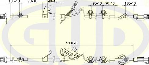 G.U.D. GABS02621 - ABS sensor, wheel speed car-mod.net