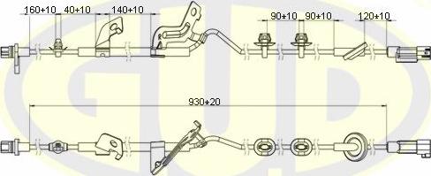 G.U.D. GABS02622 - ABS sensor, wheel speed car-mod.net