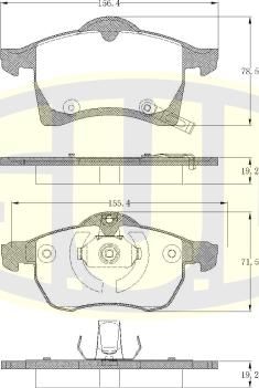 G.U.D. GBP880150 - Brake Pad Set, disc brake car-mod.net