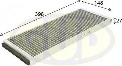 G.U.D. GCF3955C - Filter, interior air car-mod.net