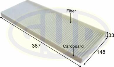 G.U.D. GCF3955 - Filter, interior air car-mod.net