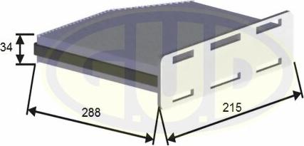 G.U.D. GCF2939C - Filter, interior air car-mod.net