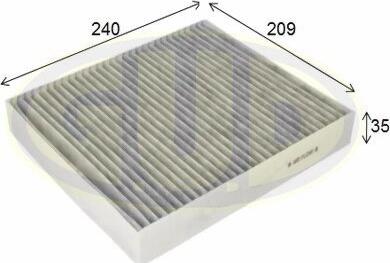 G.U.D. GCF2559C - Filter, interior air car-mod.net